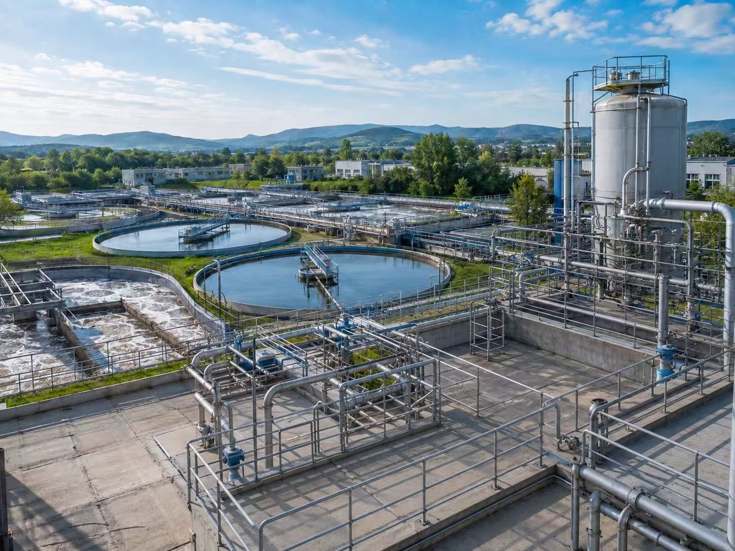 Municipal sewage and industrial wastewater sludge dewatering