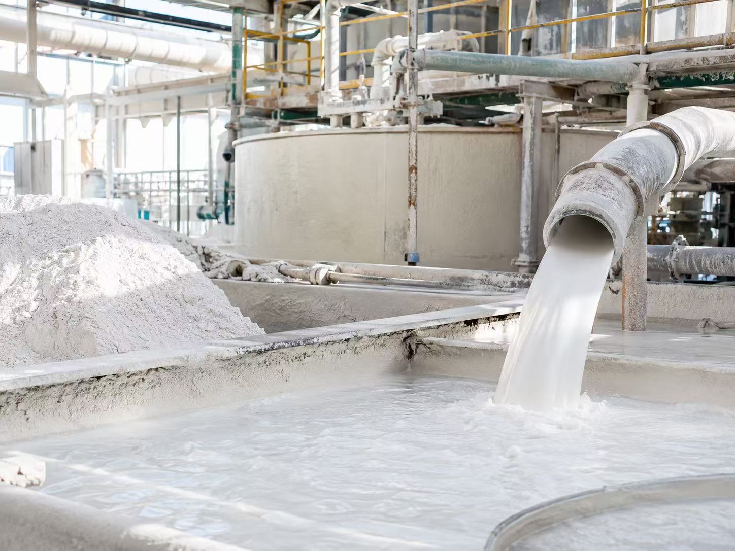 Kaolin, ceramic and stone slurry