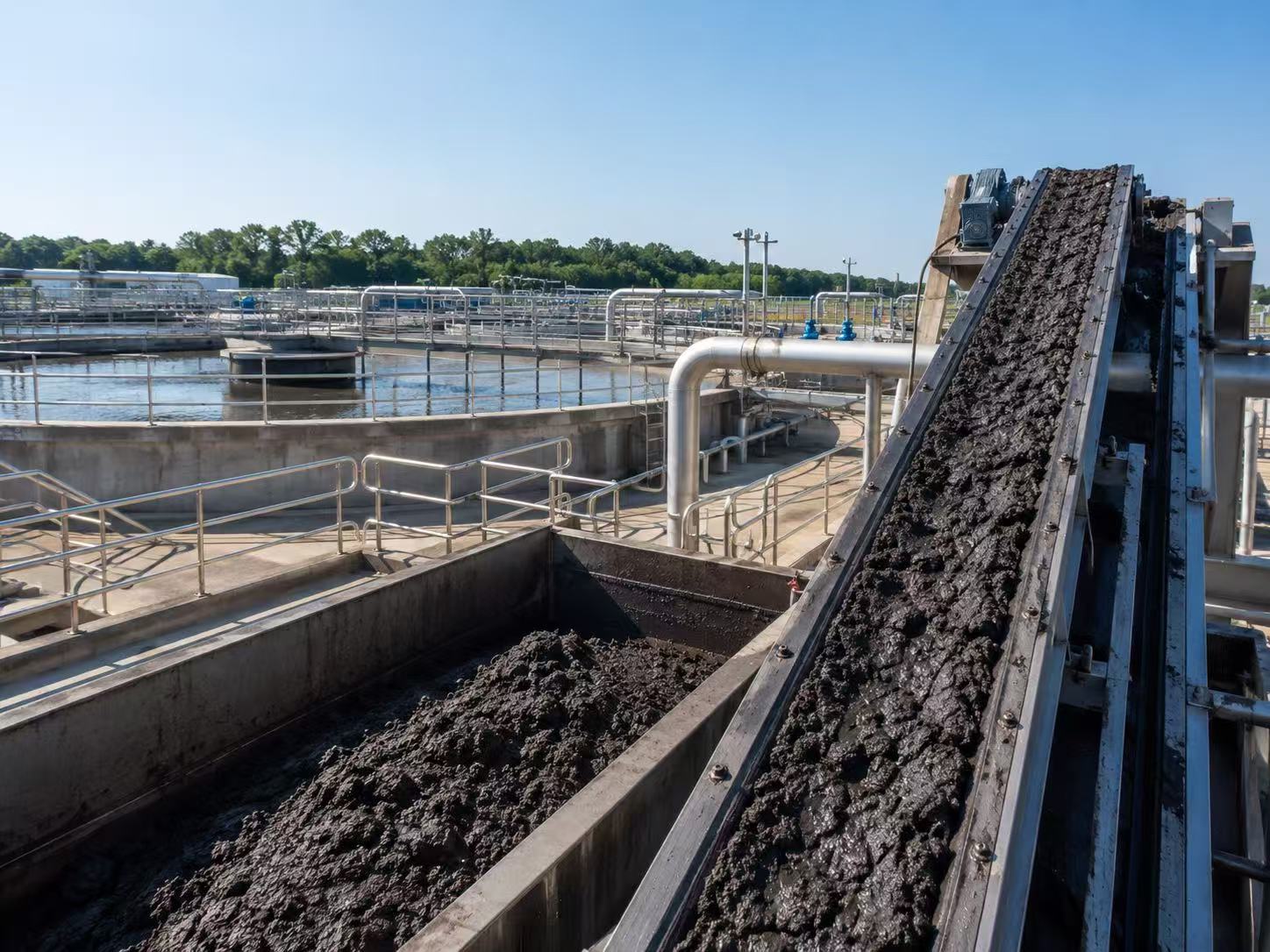 Municipal and industrial sludge dewatering