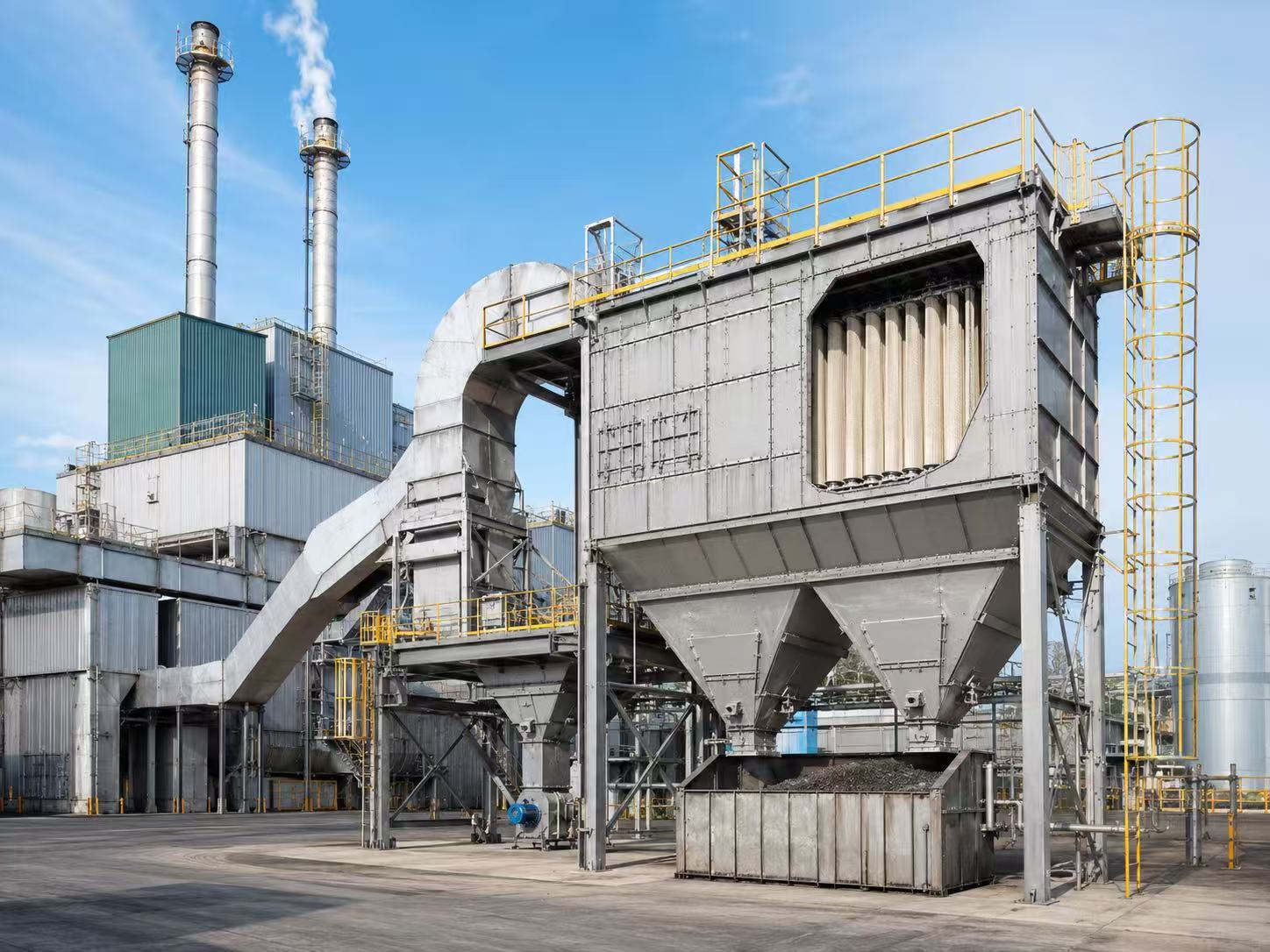 High-temperature industrial kiln flue gas