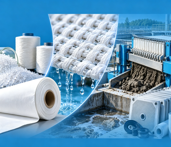 Three-Layer Solution for Wastewater Sludge Filtration