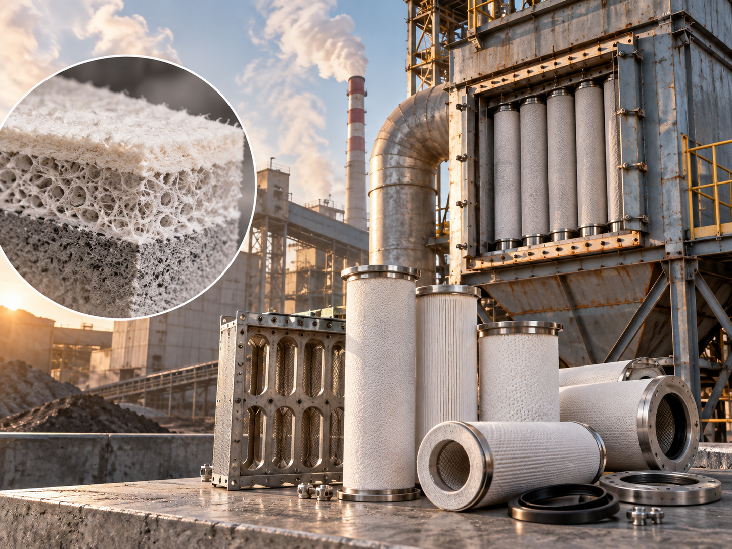 Three-Layer Solution for Ceramic Fiber Hot Gas Cartridges